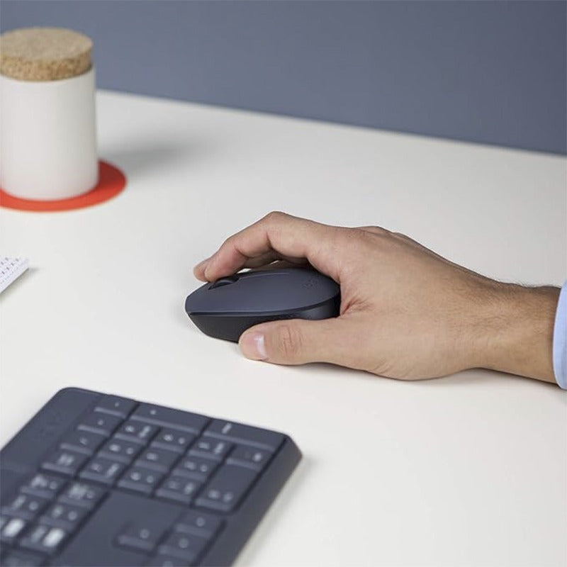 Logitech M171 Wireless Mouse | 2.4 GHz Wireless | USB Nano Receiver | Optical Tracking | Grey Mouse | 3 years warranty