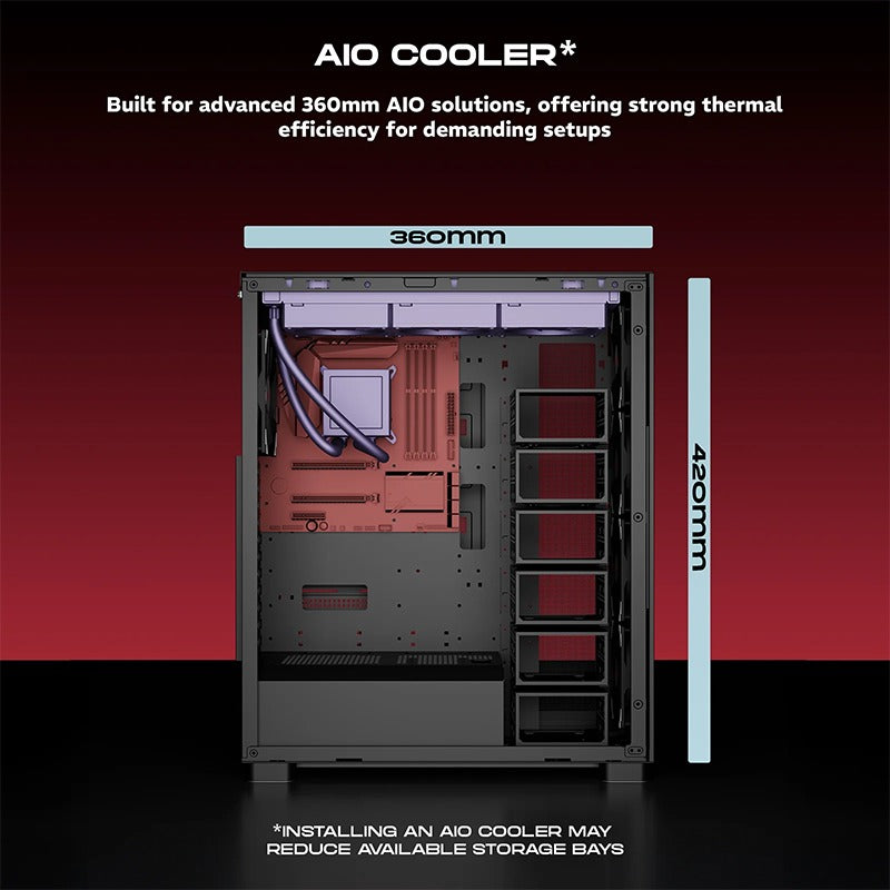 DAWG Y 909 M-ATX Mini Tower Cabinet | Black | Compact PC Case | Micro-ATX Support | Gaming Desktop Chassis | High Airflow Design | USB Front I/O | Durable Steel Cabinet