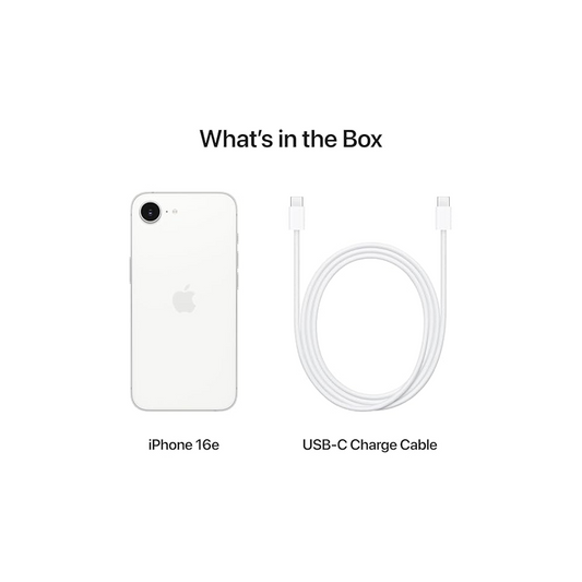 Apple iPhone 16e 256 GB 5G Smartphone A18 Bionic Chip 48MP Fusion Camera USB‑C Super Retina XDR OLED Display