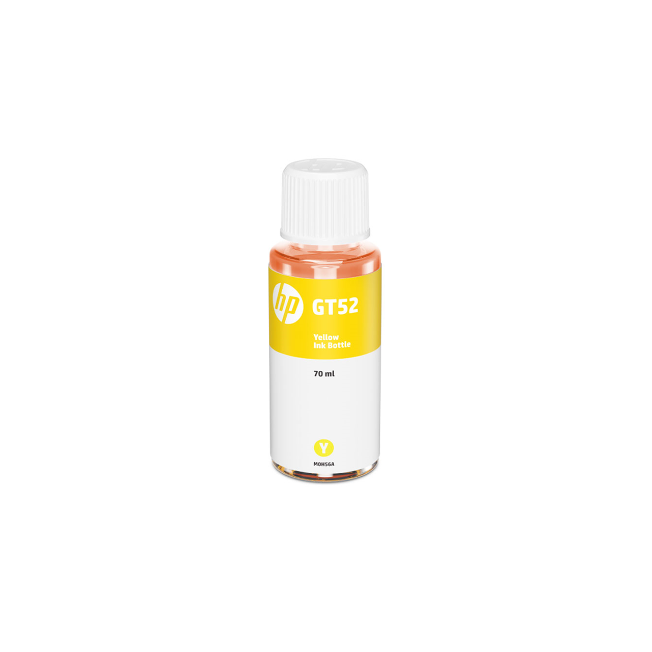 HP GT52 Original Ink Bottle (Yellow, 70ml) | Bright| Fade-Resistant & Smudge-Free Printing | Easy Spill-Free Refill | High Page Yield for HP Smart Tank Printers | Perfect for Home & Office