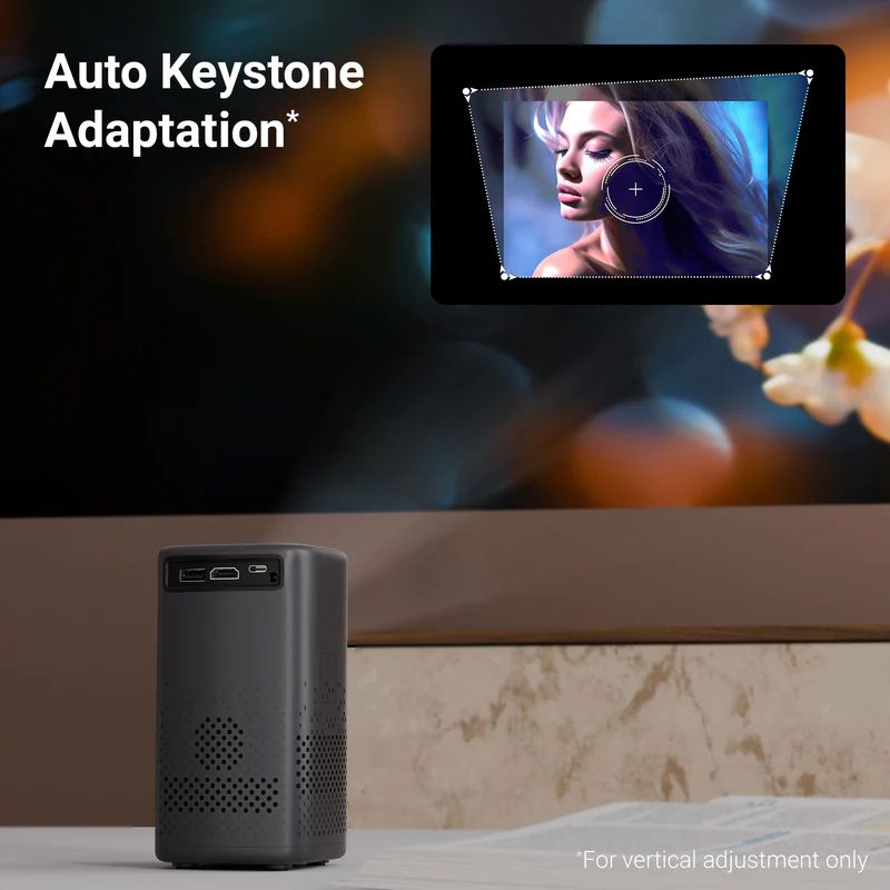 Zebronics Pixaplay 74B Smart LED Projector | High-Resolution Portable Home Theater Projector with Built-in Speakers | Compact, Wireless Connectivity | Ideal for Movies, Gaming & Presentations (JLP