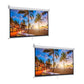 Sheikh kart Insta lock Projection Screen 8×6 ft – Manual Pull-Down, Wall/Ceiling Mount, 4:3 Aspect Ratio