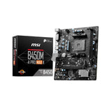 MSI B450M-A PRO MAX II Motherboard | AMD AM4 Socket | Supports Ryzen 1000 to 5000 Series CPUs | DDR4 RAM | M.2 NVMe Slot | HDMI 4K Support | Micro-ATX