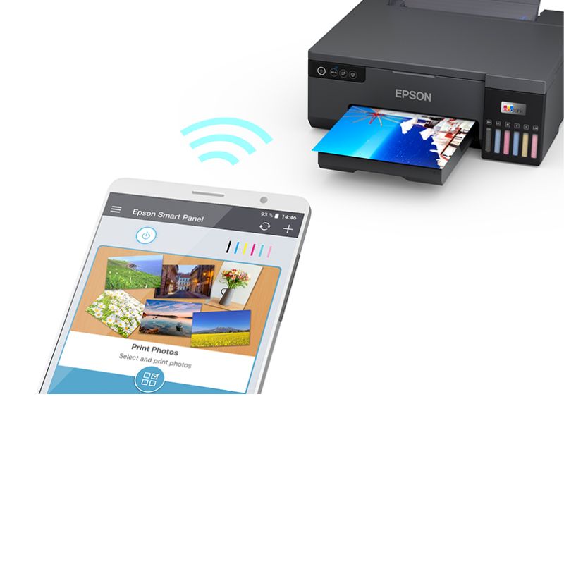Epson L8050 ink jet printer| A4 Photo Ink Tank Printer | 6-Color Dye Ink System | Borderless Photo Printing | Wireless & USB Connectivity | High-Quality Photo Output | Low Cost Per Print