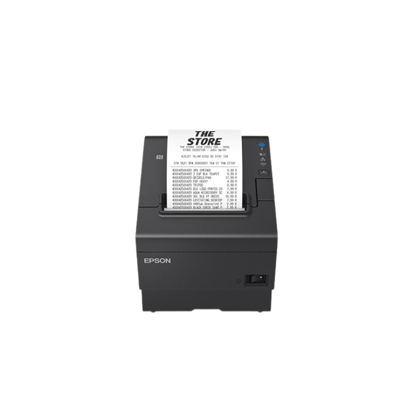 Epson TM‑T88VII‑712 Thermal POS Printer | Fast 350 mm/s Printing | USB, Ethernet & Serial | Auto Cutter & Drop-In Paper | Compact & Durable for Retail & Hospitality