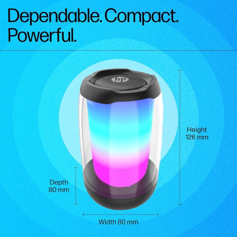 HP DHS-5100 Wired Speaker | USB Powered Multimedia Speaker System | Stereo Sound Desktop Speaker for PC Laptop TV Mobile | Compact Wired Speaker with Deep Bass and Volume Control for Home Office Gaming Entertainment