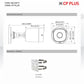 CP PLUS 5MP Bullet CCTV Camera CP-USC-TC51PL3C-0360 Mi – 3.6mm Lens, 30m IR Night Vision, Built-in Microphone, IP67 Weatherproof