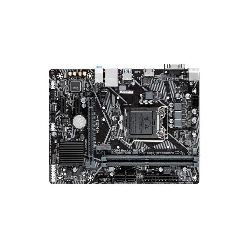 Gigabyte Intel H410M|K DDR4 Micro|ATX Motherboard |LGA1200 Socket|10th Gen Intel CPU Support,Dual-Channel DDR4 Memory|M.2 & SATA Storage| PCIe Expansion, Reliable Power Design