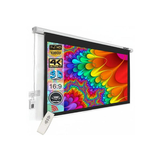 Inlight Imprint 133″ 16:9 Motorized Projector Screen with Remote – Electric Home Theater & Office Projection”