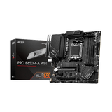 MSI PRO B650M-A WIFI Motherboard | AMD AM5 Socket | Supports Ryzen 7000/8000/9000 Series | DDR5 RAM | Wi-Fi 6E & BT 5.3 | PCIe 4.0 M.2 | Micro-ATX