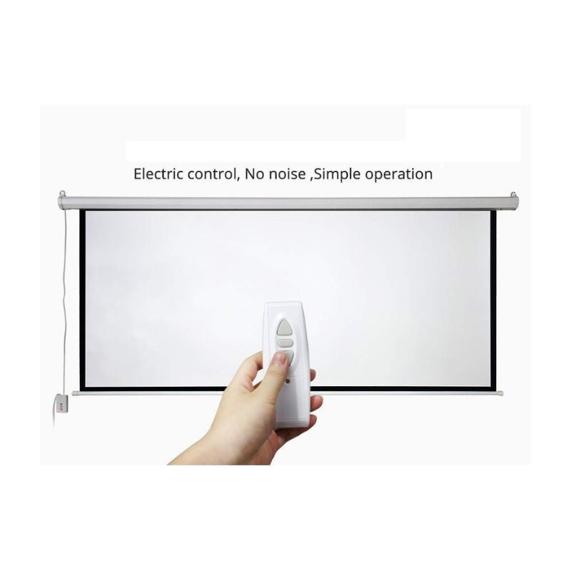Inlight Imprint 133″ 16:9 Motorized Projector Screen with Remote – Electric Home Theater & Office Projection”