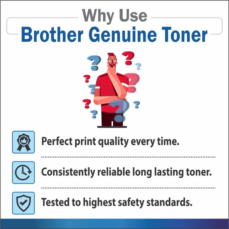 Brother TN-2365 High-Yield Black Toner Cartridge |Up to 2,600 Pages| Genuine OEM Toner for Brother Laser Printers