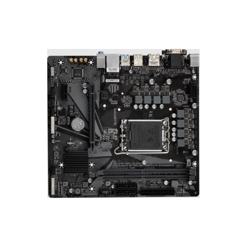 GIGABYTEH610M K DDR4 Micro‑ATX Motherboard | Intel H610 Chipset| LGA 1700|DDR4 up to 64 GB| PCIe 4.0 x16 M.2 + SATA Storage| Gigabit LAN & HD Audio | Ultra Durable Build