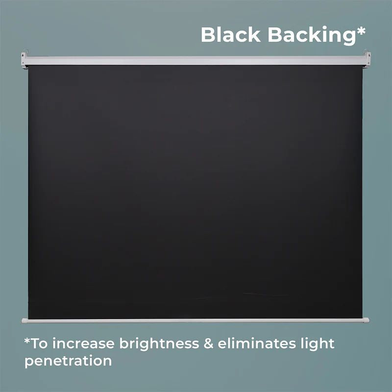 Zebronics ZEB‑PSM120A 120-Inch Motorized Projector Screen | Large Home Theater & Office Projection Screen