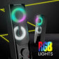 Zebronics Zeb-Wonderbar 10 Convertible 2.0 Speaker | 10W RMS | 2-in-1 Soundbar or Satellite Mode | USB Powered | RGB Lights | 3.5mm AUX Connectivity