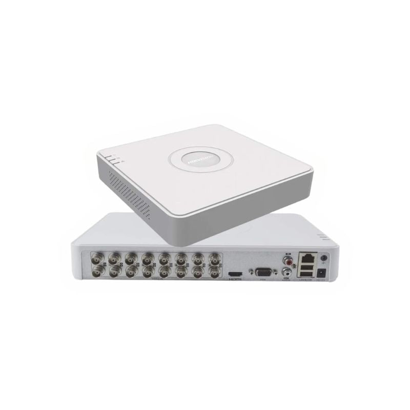 Hikvision 16 Channel 2MP DVR, Turbo HD, H.265+ Compression, AcuSense Analytics, ONVIF Compatible