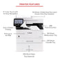 Canon imageCLASS MF465dw Monochrome Laser Multifunction Printer | High-Speed Print Scan Copy Fax | Duplex Printing | WiFi Ethernet USB Connectivity | Secure Office Laser Printer for Business & Enterprise Use