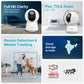 TAPO Indoor Qubo 3MP Wi-Fi Security Camera – Pan & Tilt, Motion Detection, Two-Way Audio, Night Vision, Remote Monitoring