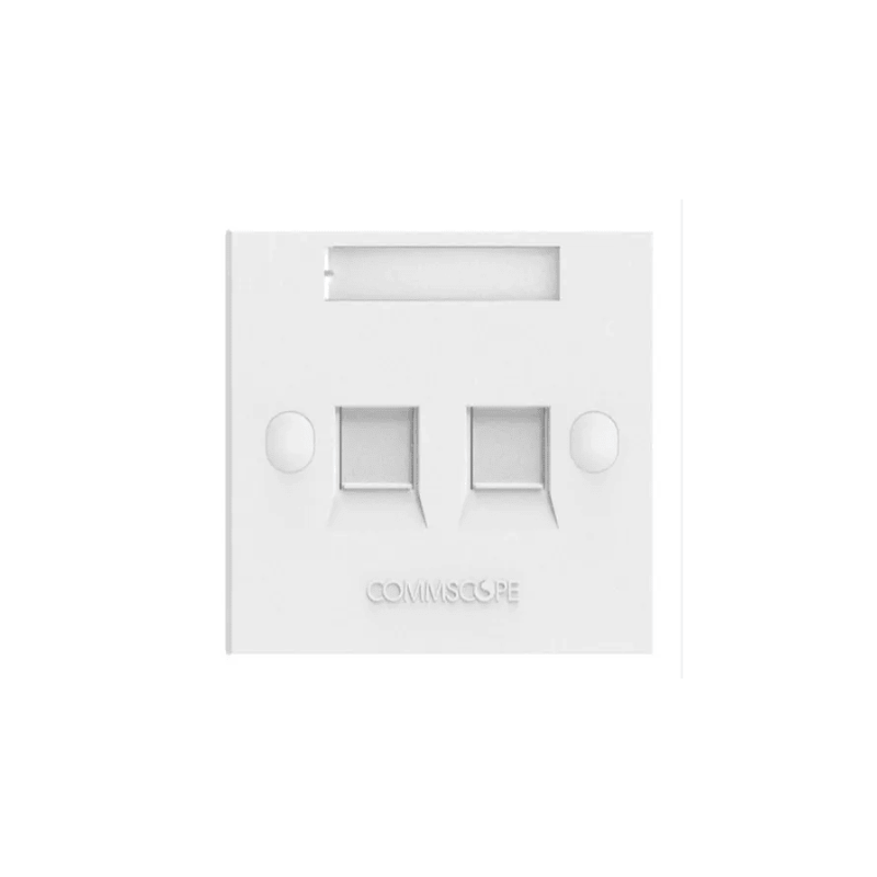 COMMSCOPE/AMP Dual Faceplate Wall Plate Cover – Durable Audio Video Connector Plate for Home or Studio Installations”