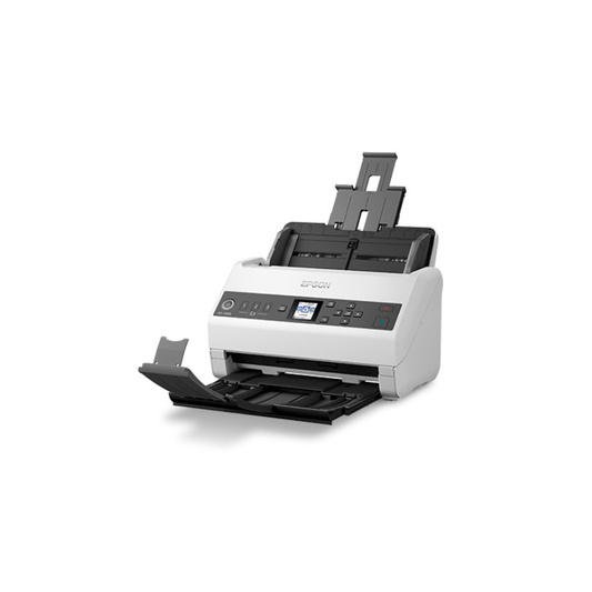 Epson DS‑730N Network Color Document Scanner | Fast 40 ppm / 80 ipm Duplex Scanning | 100‑Sheet ADF | 600 dpi Optical Resolution | USB & Ethernet Connectivity | Ideal for Business Workflows