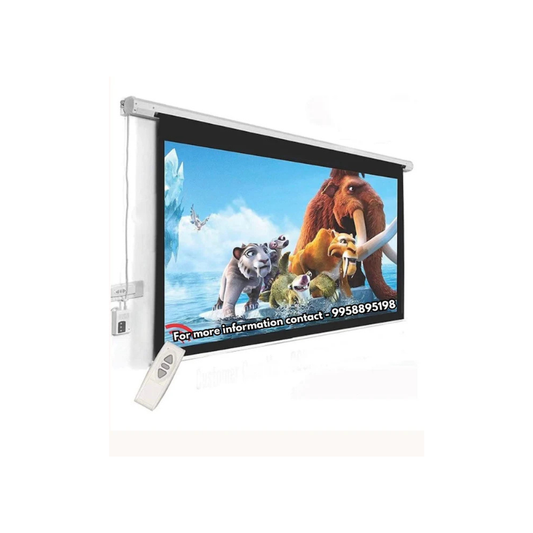 INLIGHT Imprint 110″ 16:9 Motorized Projector Screen with Remote – Electric Home Theater & Office Projection”