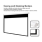 INLIGHT Imprint 110″ 16:9 Motorized Projector Screen with Remote – Electric Home Theater & Office Projection”