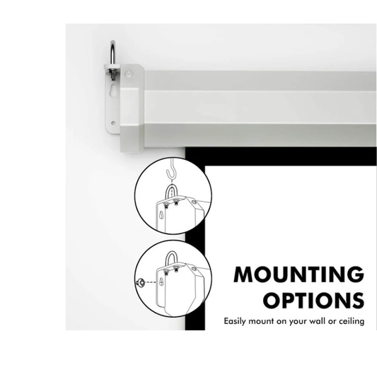 INLIGHT Imprint 110″ 16:9 Motorized Projector Screen with Remote – Electric Home Theater & Office Projection”