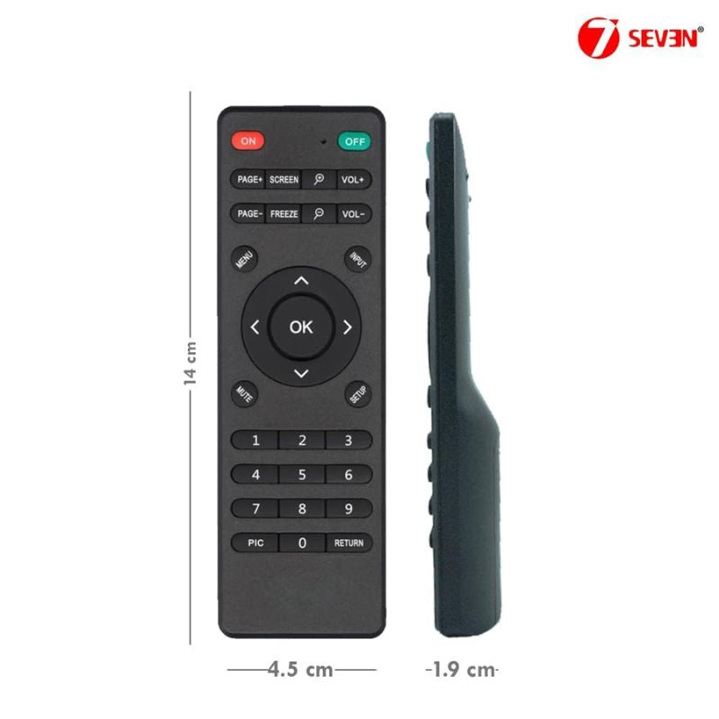 7SEVEN® Universal Projector Remote Control RM-P1375 Plus – Multi-Compatible Remote for Projectors