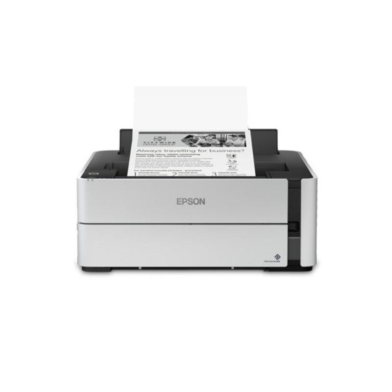 Epson EcoTank M1180 | Monochrome Wi-Fi InkTank Printer | High-Yield Integrated Ink Tank | PrecisionCore™ Pigment Ink Printing | Auto Duplex & Mobile Printing | Ethernet, Wi-Fi & USB Connectivity | Low Cost Per Prin