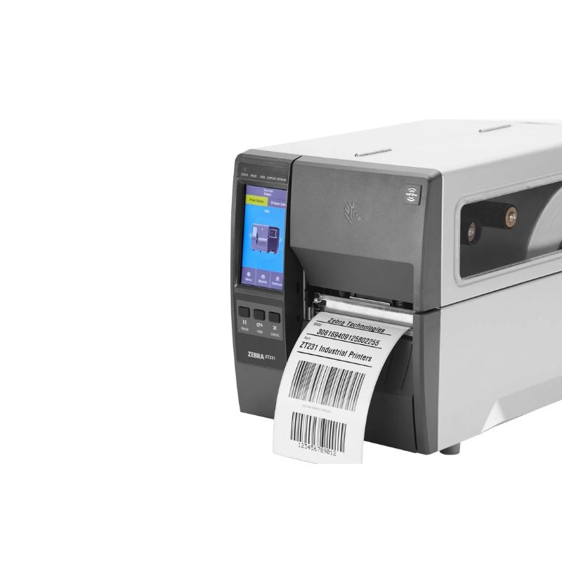 Zebra ZT231 203 dpi Industrial Barcode Printer | High-Speed Thermal Transfer & Direct Thermal Label Printer