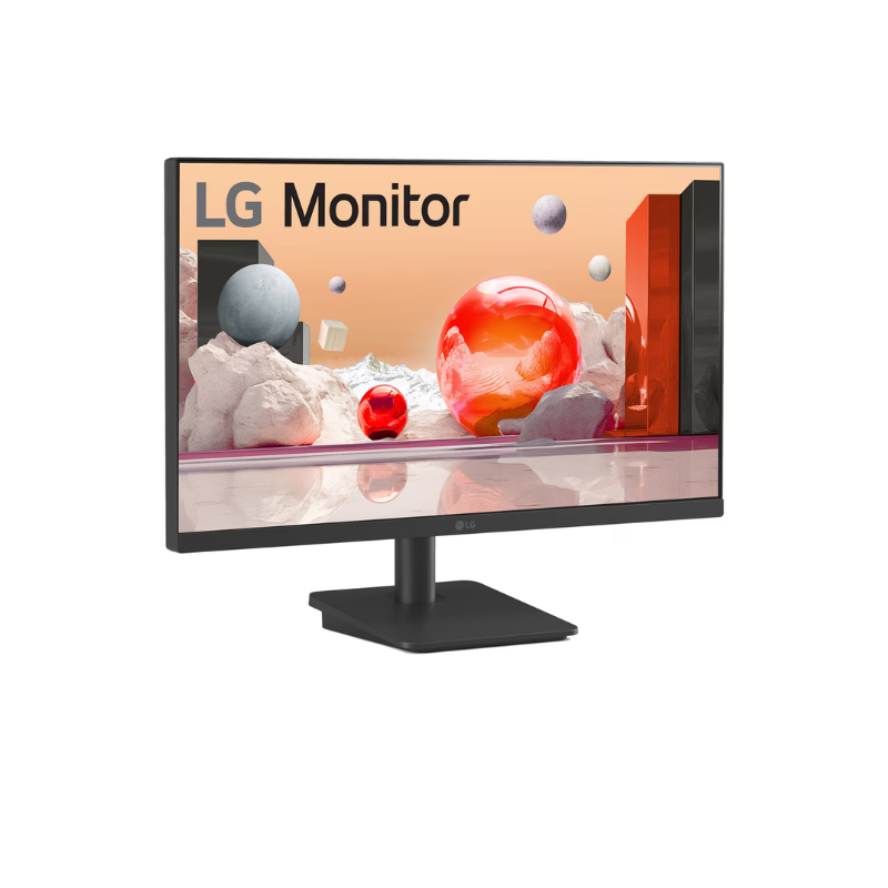 LG 24.5 Inch IPS FHD Monitor| 1920 x 1080| 100Hz| NTSC 72%(CIE1931)| Black Stabilizer | Virtual Borderless| Flicker Safe| Reader Mode| OnScreen Control| Tilt | HDMI X 2| Headphone Out| 25MS500| Black