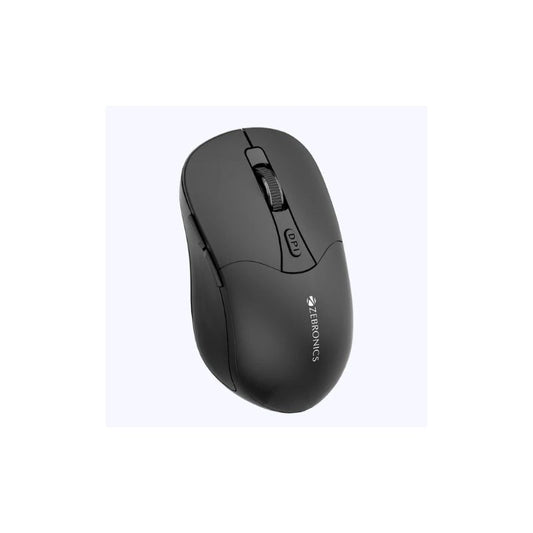 Zebronics Zeb-Blanc 10 Dual Mode Wireless Mouse | Bluetooth & 2.4GHz | Rechargeable Battery Multi colour LED Lights | Silent Click Buttons | Adjustable 1600 DPI | Type-C Charging | Black