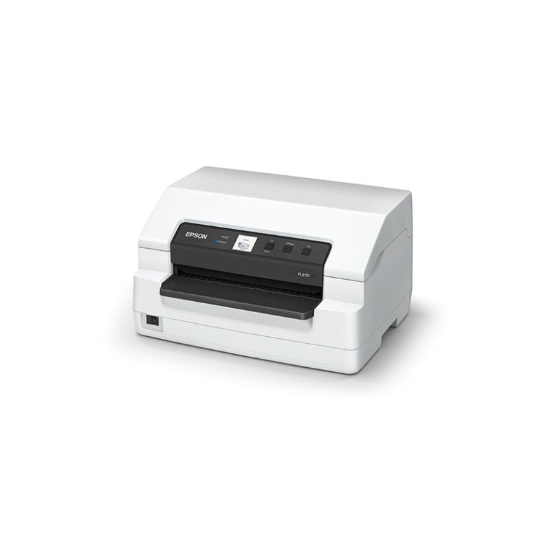 Epson PLQ-50 | 24-Pin Impact Dot Matrix Passbook Printer | Fast Multipart Document Printing | Compact & Reliable Business Printer | USB, Serial & Parallel Connectivity