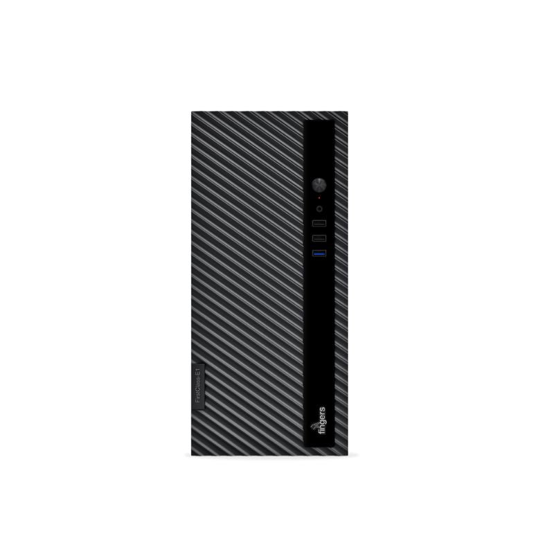 FINGERS FirstClass-E1 Micro-ATX PC Cabinet with Built-in SMPS and Front USB 3.0 Ports – Compact Desktop Case