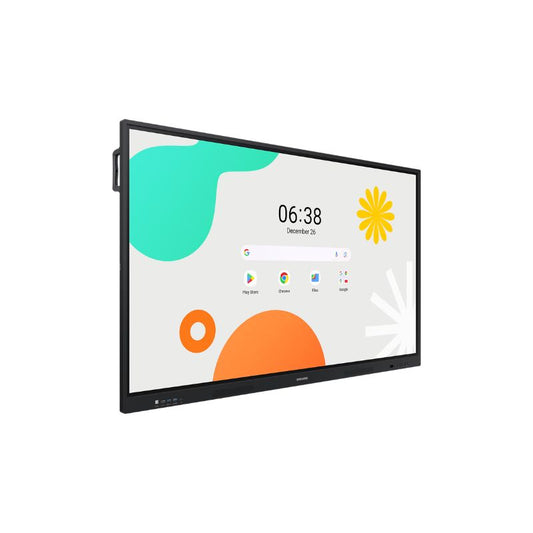 Samsung WA75F Interactive Panel | 75″ 4K UHD Android Smart Touch Display | Multi-Touch Interactive Whiteboard | Wireless Screen Sharing | Built-in Speakers | HDMI, USB, LAN & Wi-Fi Connectivity | Ideal for Classrooms & Conference Rooms