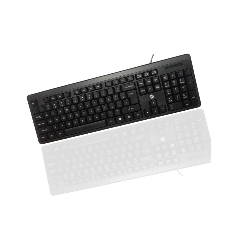 HP K100 Wired USB SI.NO BRAND ITEM PRICE Keyboard | Full-Size Layout with Numeric Keypad | Spill-Resistant Durable DesignAdjustable Tilt Legs | Quiet & Comfortable Keys | Plug & Play Connection | Windows & Mac Compatible | Black