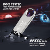 EVM ENVAULT 128GB USB 2.0 Pen drive High Capacity Portable Flash Drive Reliable Data Storage for Laptop PC Smart TV and Car Audio Durable Compact USB Stick