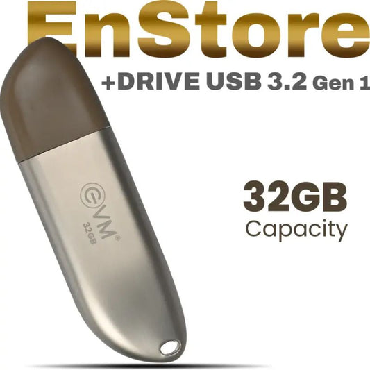 EVM ENSTORE+ 32GB USB 3.2 Pen drive | High-Speed Portable Flash Drive | Ultra-Fast Data Transfer for Laptop| Desktop |Smart TV & Car Audio | Durable Compact USB Storage Device
