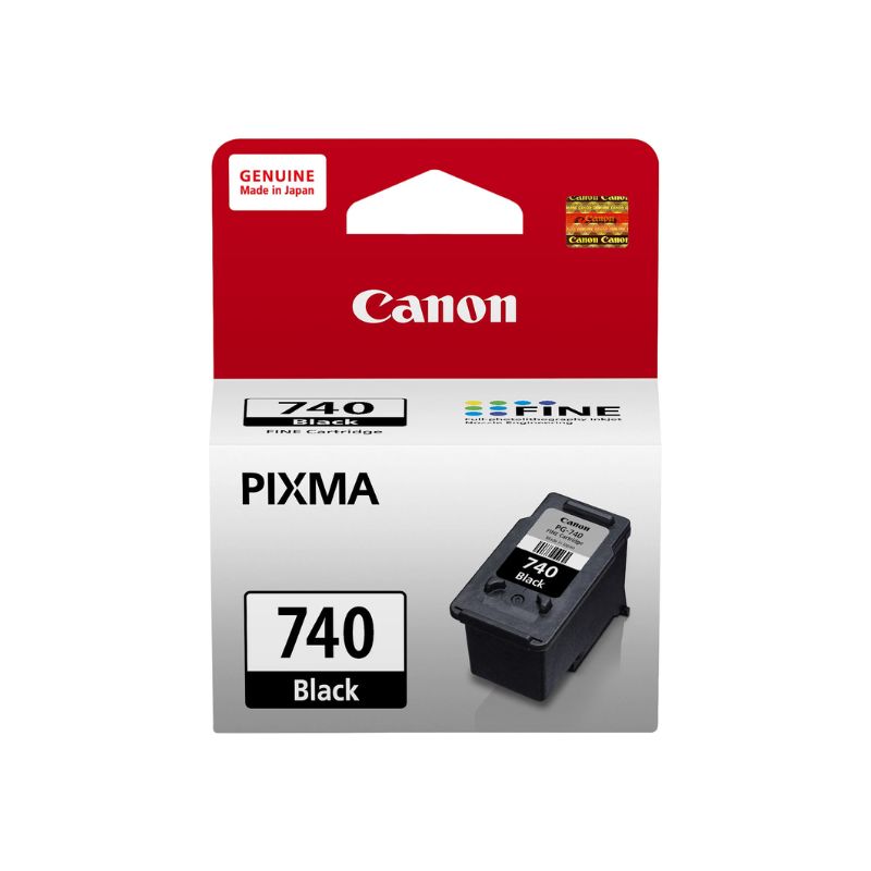 Canon PG-740 Black Ink Cartridge | Genuine Pigment Ink for Canon Pixma Printers | Sharp Text Printing | Smudge Resistant Ink | Home & Office Use | Canon PG740 Ink Cartridge