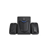 FINGERS Eleganx 2.1 Multimedia Speakers | 15W Powerful Bass | Wood Encased Subwoofer | Bluetooth, FM, USB, AUX | Remote Control Included