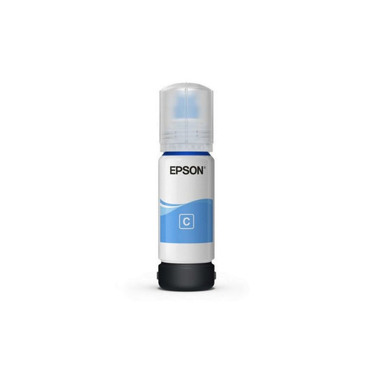 Epson 001 Cyan Ink Bottle |70 ml | Genuine High-Yield Dye Ink for Epson EcoTank Printers| Vibrant and Long-Lasting Color Printing| Compactable with Epson printers