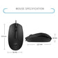HP M10 Optical Wired Mouse | 1000 DPI Resolution | Professional & Sleek Desktop Mouse Universal USB Connectivity | Wear-Resistant Buttons | Lightweight Portable Design | 1-Year HP Warranty