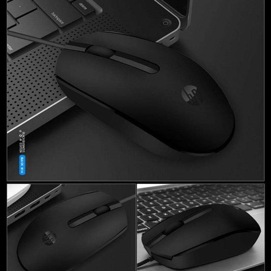 HP M10 Optical Wired Mouse | 1000 DPI Resolution | Professional & Sleek Desktop Mouse Universal USB Connectivity | Wear-Resistant Buttons | Lightweight Portable Design | 1-Year HP Warranty