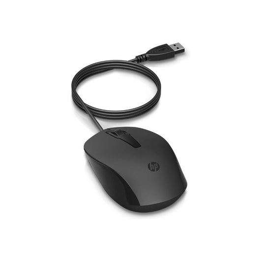 HP 150 Optical Wired Mouse | 1600 DPI Resolution | Professional Sleek Matte Finish Responsive Buttons & Scroll Wheel | Lightweight Design for Travel & Office | 1-Year HP Brand Warranty