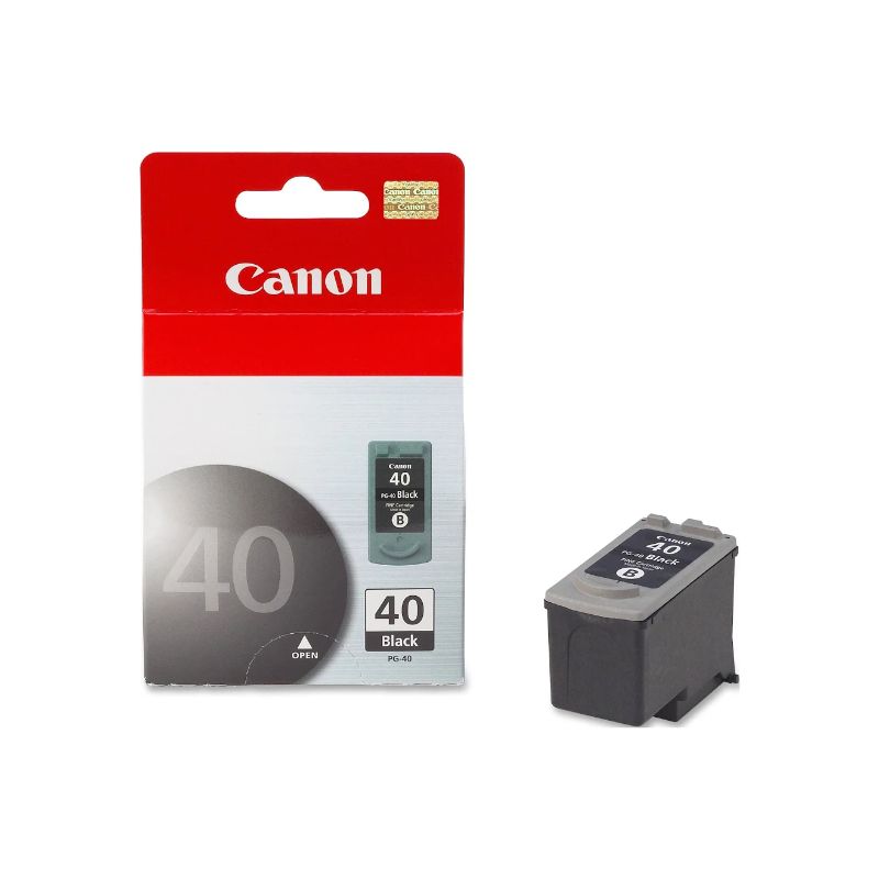 Canon PG-40 Black Ink Cartridge for PIXMA Printers | High Quality Pigment Ink | Smudge Resistant Printing