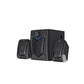 FINGERS Eleganx 2.1 Multimedia Speakers | 15W Powerful Bass | Wood Encased Subwoofer | Bluetooth, FM, USB, AUX | Remote Control Included
