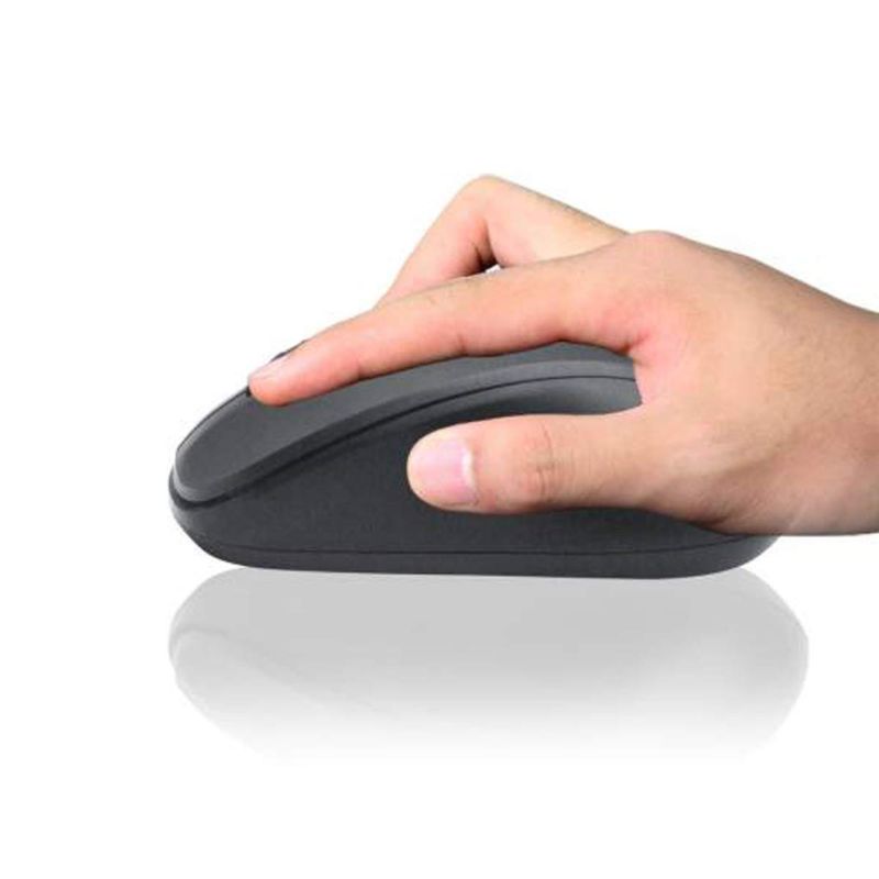 HP S500 Rechargeable Wireless Mouse | Bluetooth + Wireless 2.4GHz | Ergonomic Slim ProfileSilent Mechanical Feel Buttons | Fast Type-C Charging Port | Long Battery Life | Plug & Play Nano Receiver