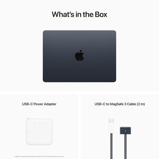 Apple MacBook Air 13-inch| M2, 2023| Apple M2 Chip with 8-Core CPU and 8-Core GPU| 16GB Unified Memory| 256GB SSD| Liquid Retina Display| Backlit Magic Keyboard| macOS