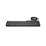 HP 400 USB Wired Keyboard | Noiseless Typing Experience | Sleek Modern Aesthetic for Desktop & Laptop1.5m Durable Cable | Wear-Resistant Keycaps | Adjustable Tilt Support | 1-Year HP Manufacturer Warranty
