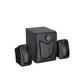 FINGERS Eleganx 2.1 Multimedia Speakers | 15W Powerful Bass | Wood Encased Subwoofer | Bluetooth, FM, USB, AUX | Remote Control Included